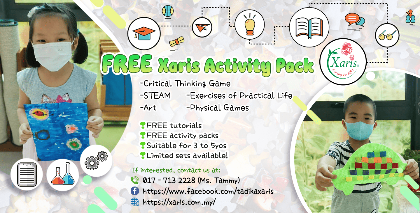 Tadika Xaris Free Activity Pack for Pre-schooler